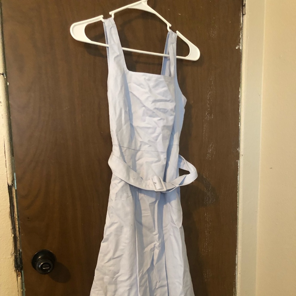 Belted midi dress
